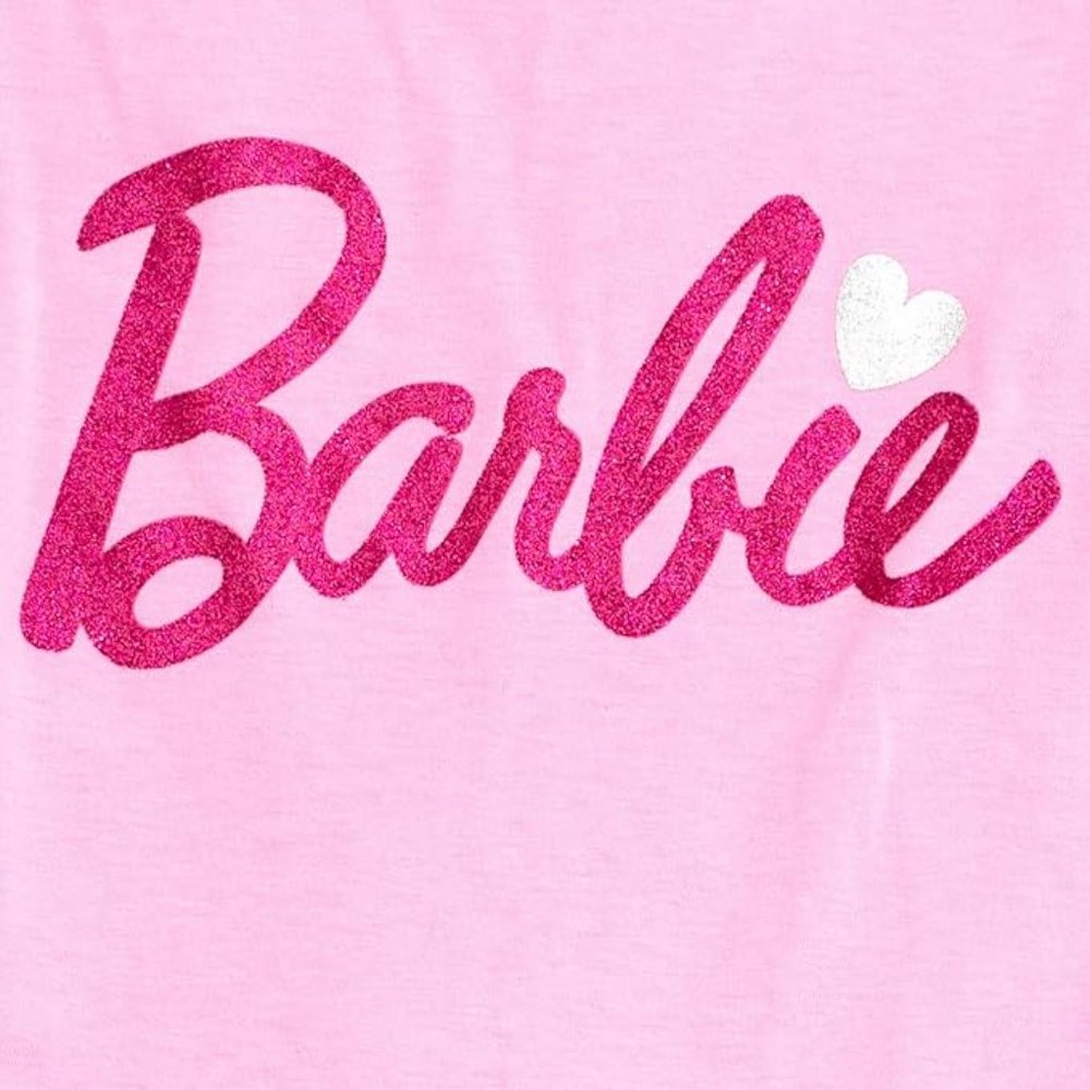 NWT Adorable Soft Pink Barbie Logo Tutu Dress Girls Costume +Gift - Picture 4 of 5